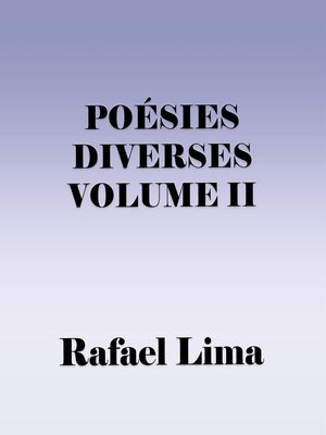 cover image of Poésies Diverses Volume II